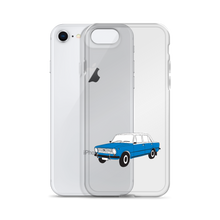 Load image into Gallery viewer, Lada Blue Donkey Taxi Clear iPhone Case