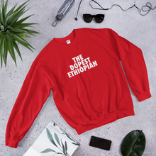 Load image into Gallery viewer, The Dopest Ethiopian Unisex Sweats Red/White