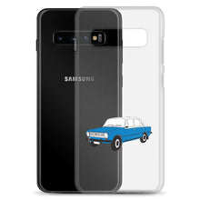 Load image into Gallery viewer, Lada Blue Donkey Taxi Clear Samsung Case