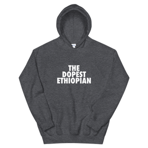 The Dopest Ethiopian Unisex Hoodie Dark Heather Gray