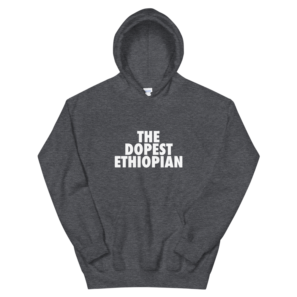 The Dopest Ethiopian Unisex Hoodie Dark Heather Gray