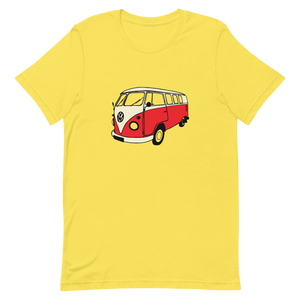 VW Kombi Bus Unisex Tee Yellow