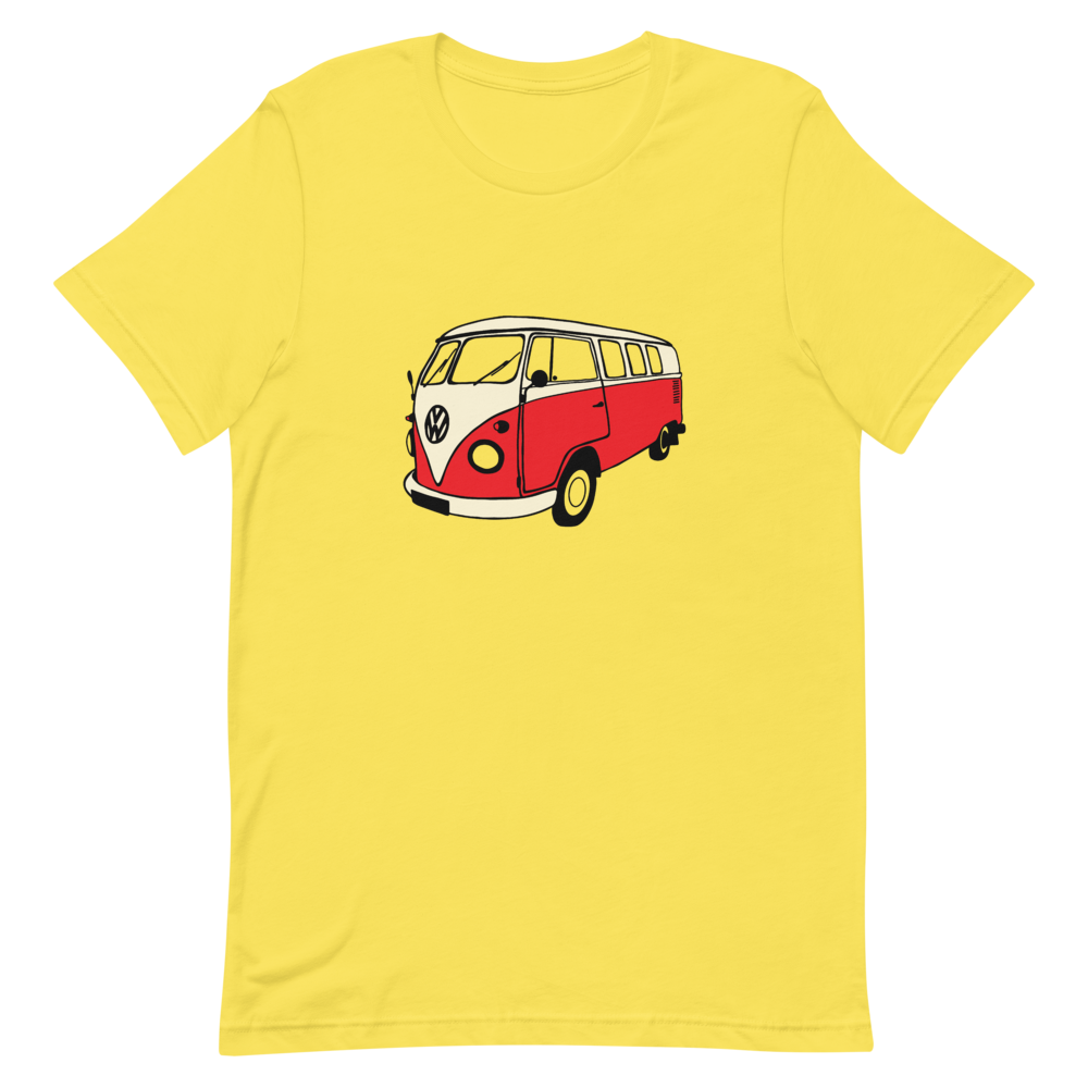 VW Kombi Bus Unisex Tee Yellow