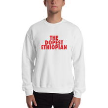 Load image into Gallery viewer, The Dopest Ethiopian Unisex Sweatshirt White/Red