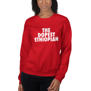 The Dopest Ethiopian Unisex Sweats Red/White