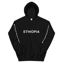 Load image into Gallery viewer, Ethiopia Uncolonized Unisex Hoodie Black/White