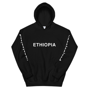 Ethiopia Uncolonized Unisex Hoodie Black/White