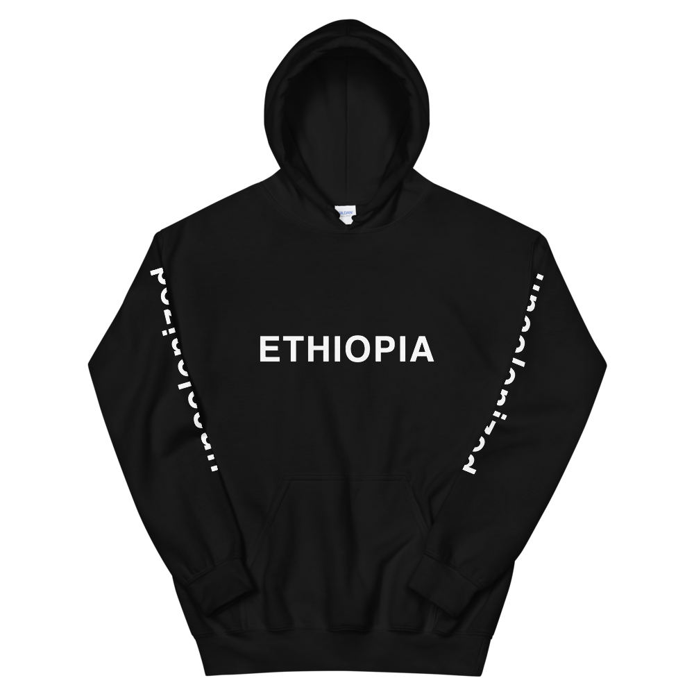 Ethiopia Uncolonized Unisex Hoodie Black/White