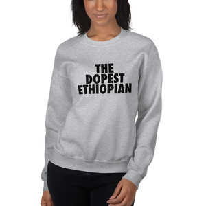 The Dopest Ethiopian Unisex Sweatshirt Gray/Black