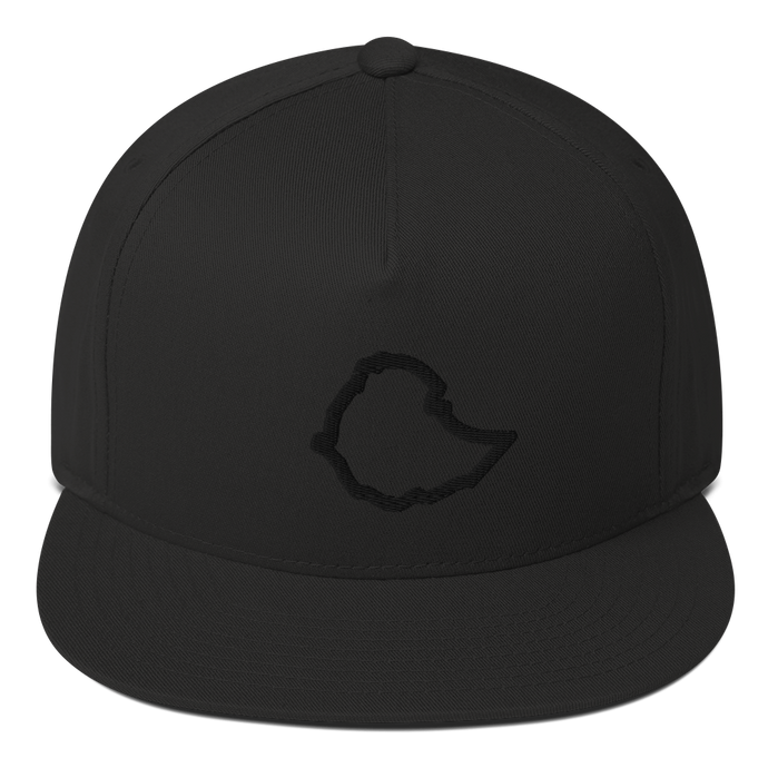 Ethiopia Flat Bill Cap Black/Black