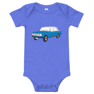 The Blue Donkey (Lada Taxi) Infant Onesie White