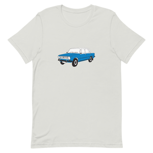 The Blue Donkey (Lada Taxi) Unisex Tee Gray