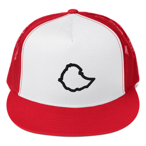 Ethiopia Map Trucker Cap Red/White/Black