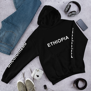 Ethiopia Uncolonized Unisex Hoodie Black/White