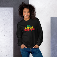 Load image into Gallery viewer, The Dopest Ethiopian Unisex Sweatshirt BGYR