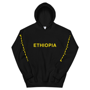 Ethiopia Uncolonized Unisex Hoodie Black/Yellow