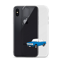 Load image into Gallery viewer, Lada Blue Donkey Taxi Clear iPhone Case