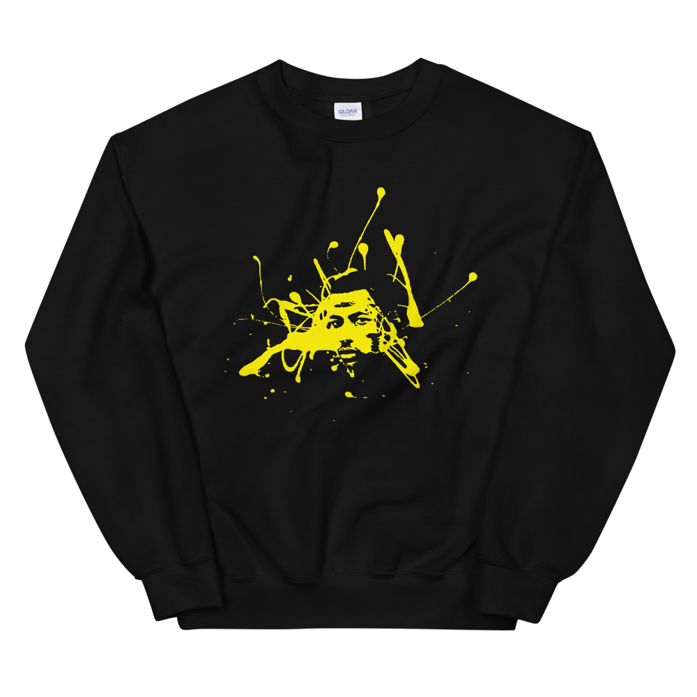 Abebe Bikila Paint Unisex Sweatshirt Black