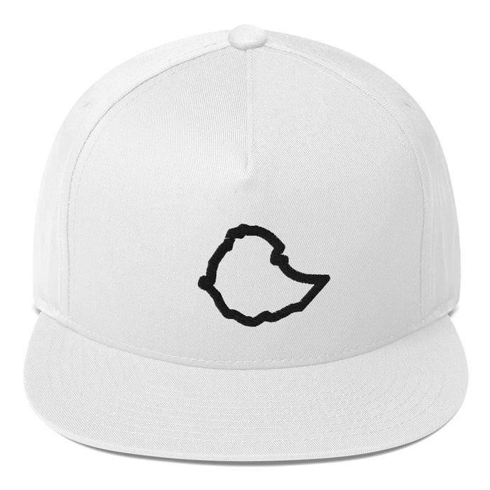 Ethiopia Flat Bill Cap White/Black