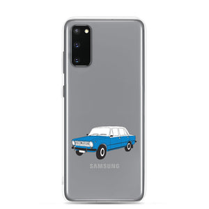 Lada Blue Donkey Taxi Clear Samsung Case