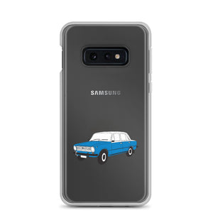 Lada Blue Donkey Taxi Clear Samsung Case