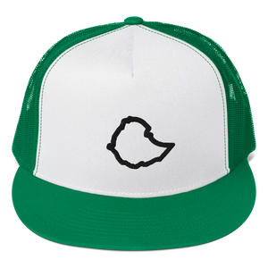 Ethiopia Map Trucker Cap Green/White/Black