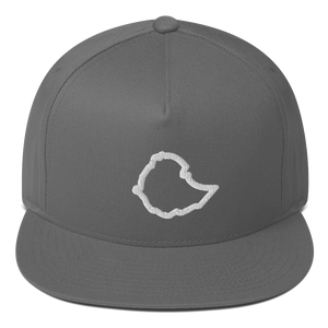 Ethiopia Flat Bill Cap - Gray/White