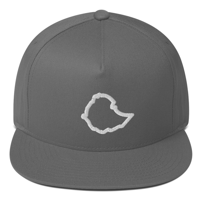 Ethiopia Flat Bill Cap - Gray/White