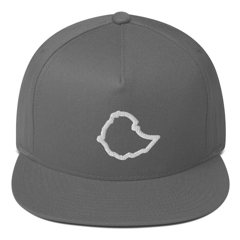 Ethiopia Flat Bill Cap - Gray/White