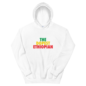 The Dopest Ethiopian Unisex Hoodie Green/Yellow/Red White