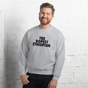 The Dopest Ethiopian Unisex Sweatshirt Gray/Black