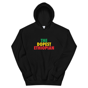 The Dopest Ethiopian Unisex Hoodie Green/Yellow/Red Black