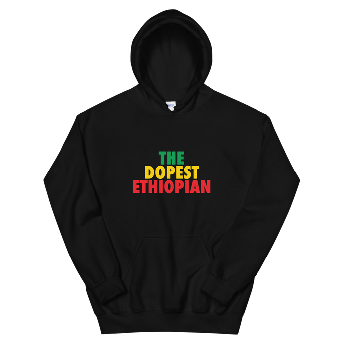 The Dopest Ethiopian Unisex Hoodie Green/Yellow/Red Black