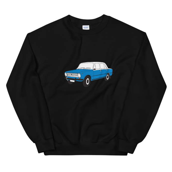 The Blue Donkey (Lada Taxi) Unisex Sweatshirt Black Unisex Sweatshirt Black