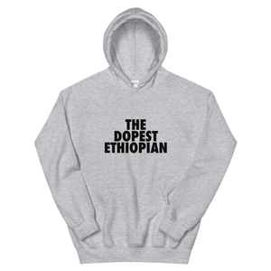 The Dopest Ethiopian Unisex Hoodie Gray/Black