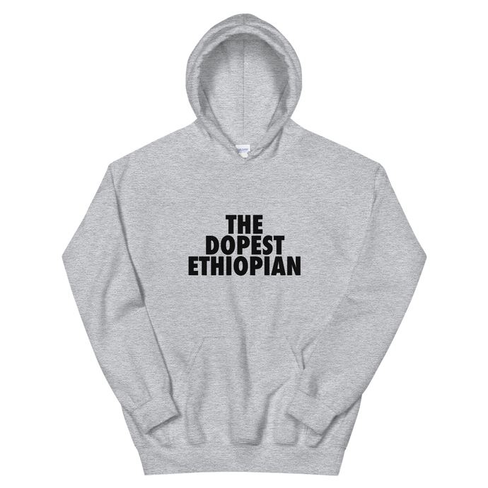 The Dopest Ethiopian Unisex Hoodie Gray/Black