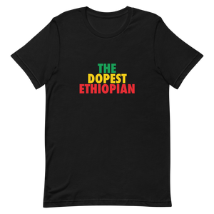 The Dopest Ethiopian Unisex Tee Green/Yellow/Red