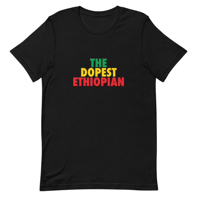 The Dopest Ethiopian Unisex Tee Green/Yellow/Red