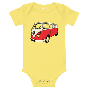 VW Kombi Infant Onesie Yellow