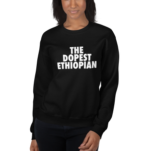 The Dopest Ethiopian Unisex Sweats Black/White