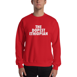 The Dopest Ethiopian Unisex Sweats Red/White