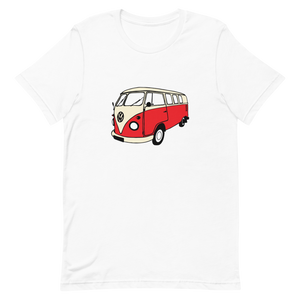 VW Kombi Bus Unisex Tee White