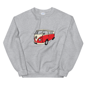 VW Kombi Bus Unisex Sweatshirt Gray