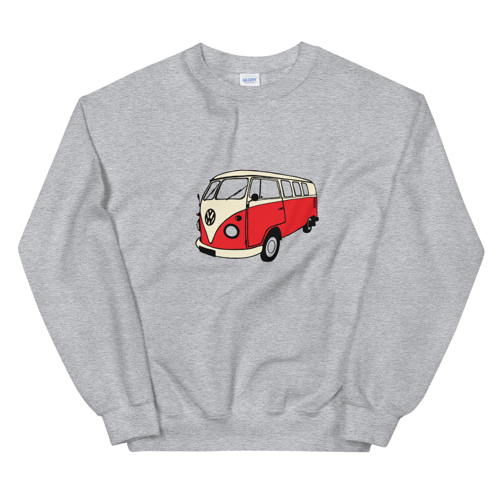 VW Kombi Bus Unisex Sweatshirt Gray