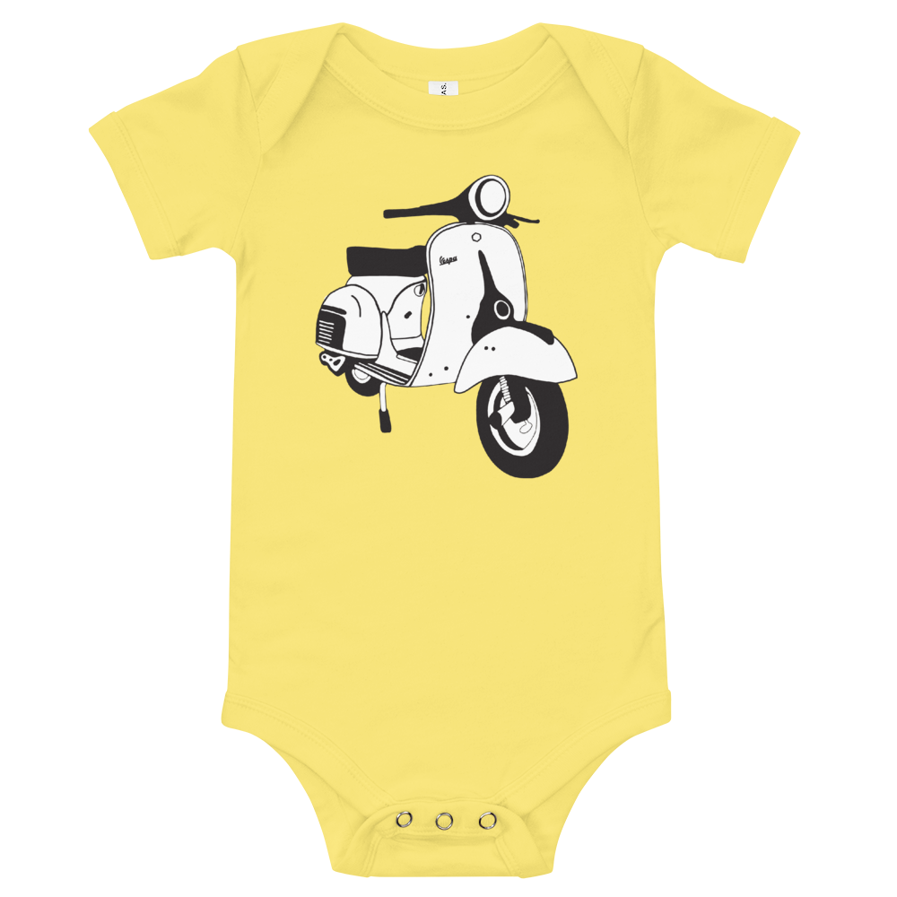 Vespa Infant Onesie Yellow