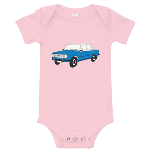 The Blue Donkey (Lada Taxi) Infant Onesie Pink