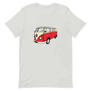 VW Kombi Bus Unisex Tee Gray