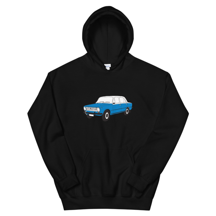 The Blue Donkey (Lada Taxi) Unisex Hoodie Black