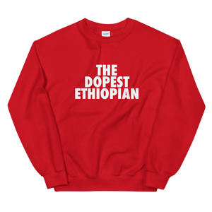 The Dopest Ethiopian Unisex Sweats Red/White